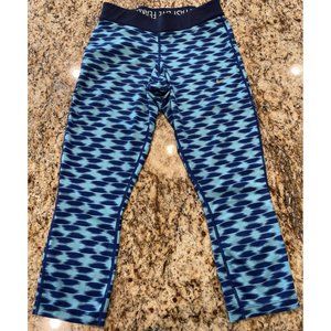 Women’s Nike Dri-Fit Size Small Athletic Cropped Leggings Gym Blue Yoga